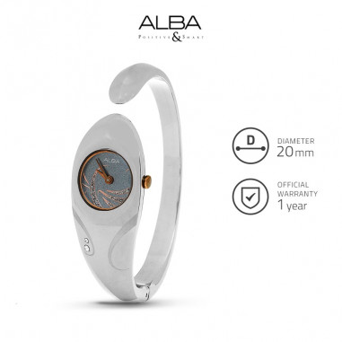 Alba Stainless Steel Grey 2 cm AEGD17 Ladies Watch