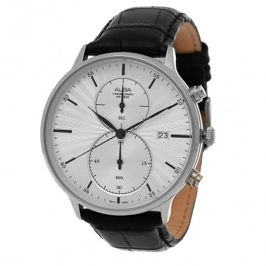 Alba Analog Leather AW4011 Black 4.2 cm Men Watch