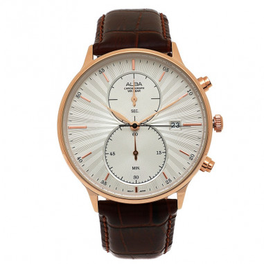 Alba Analog Leather Brown AW4008 Men Watch