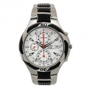 Alba Analog Stainless Steel & Rubber AF8D73 Men Watch