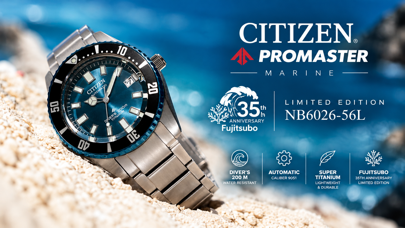 Citizen Promaster Fujitsubo NB6026-56L | Sun Arloji