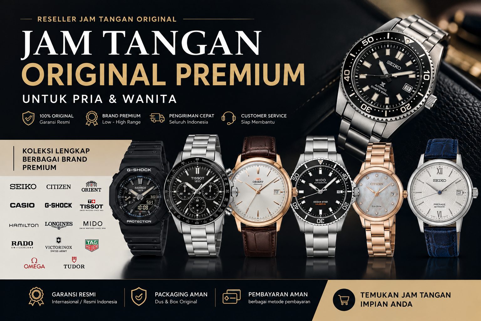 Jam Tangan Original Premium untuk Pria & Wanita: Panduan Memilih yang Tepat