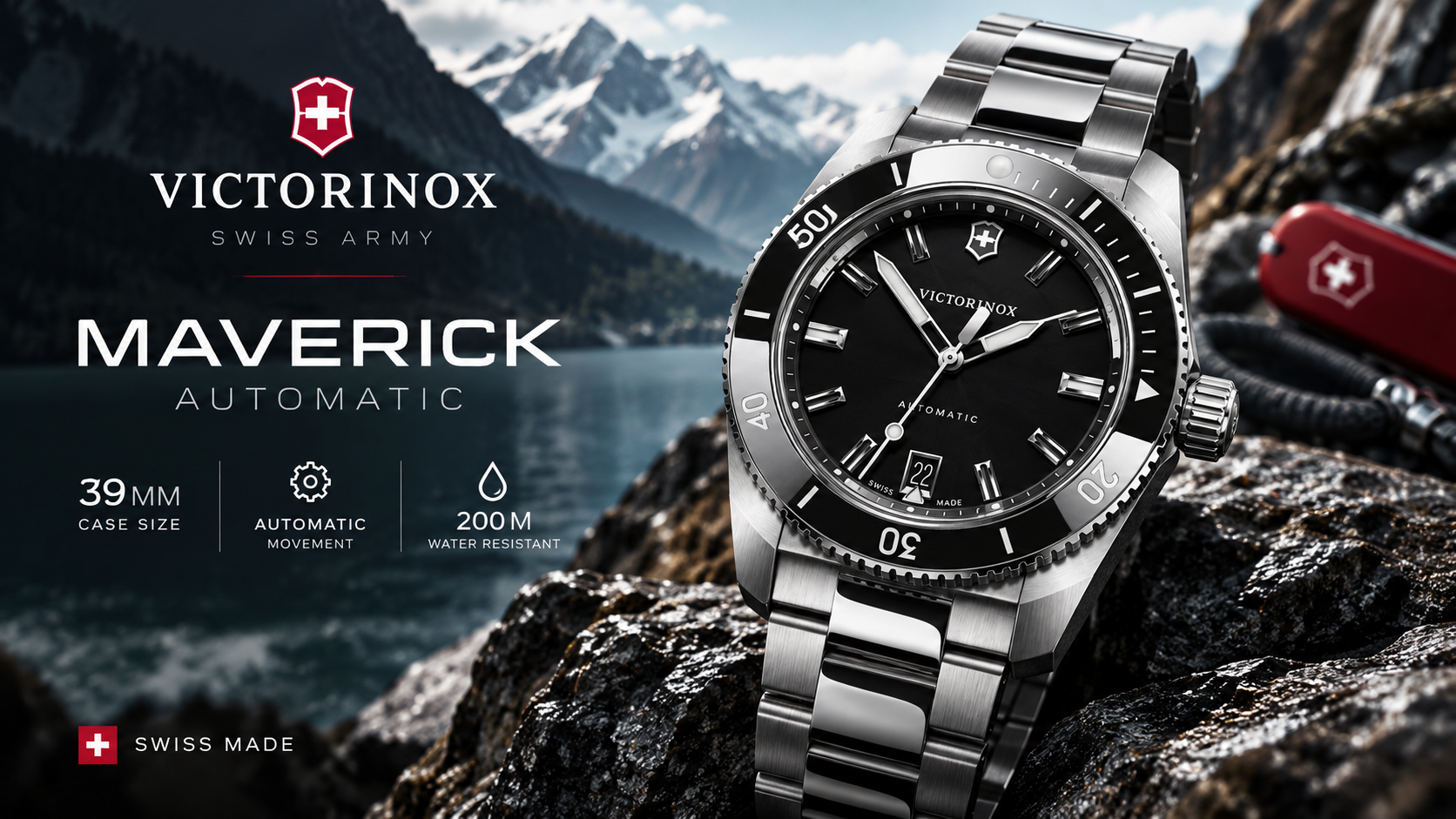 Victorinox Maverick Automatic 242105 39mm | Sun Arloji