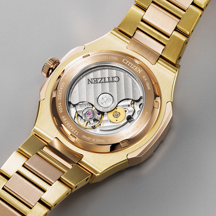 Citizen Series8 NB6033-51E Automatic GMT Black Dial Gold Stainless Steel Strap