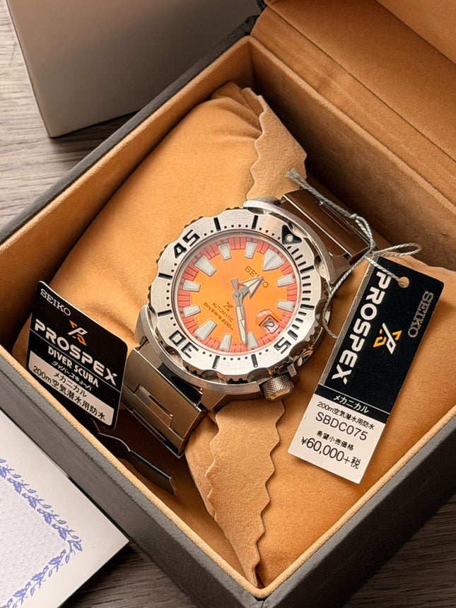 Preloved - Seiko Prospex Monster Orange Sunburst SBDC075