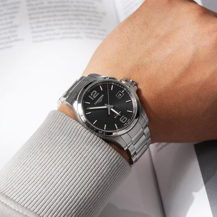 Longines Conquest V.H.P. 41mm Black Dial Stainless Steel L3.716.4.56.6