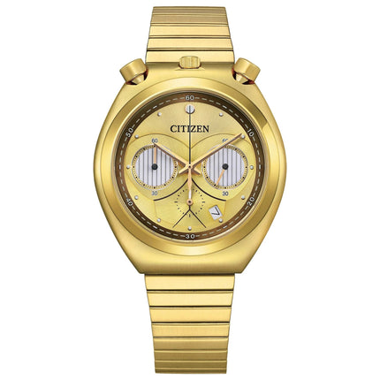CITIZEN AN3662-51W Tsuno Chrono Star Wars C-3PO Gold-Tone Dial Limited 600