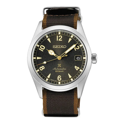 Seiko Prospex SPB211J1 Baby Alpinist Automatic Dark Brown Dial Brown Nylon Strap