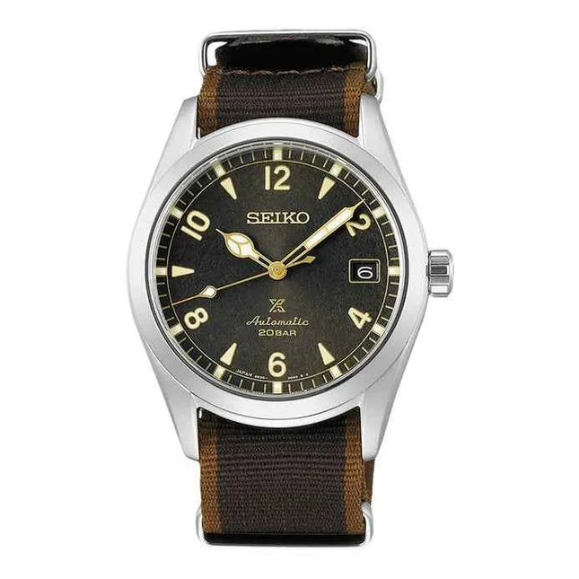 Seiko Prospex SPB211J1 Baby Alpinist Automatic Dark Brown Dial Brown Nylon Strap