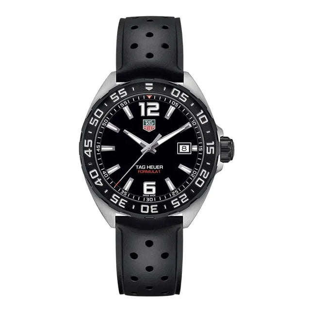 TAG Heuer Formula 1 WAZ1110.FT8023 Black Dial Black Rubber Strap