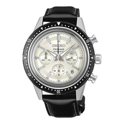 Seiko Presage SRQ031J1 Auto Chrono 55th Anniversary Black Leather Strap Limited Edition