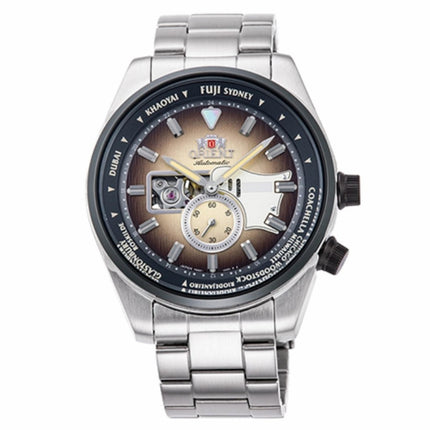 Orient RA-AR0303G Retro Future Guitar Dial Stainless Steel Strap Limited Edition