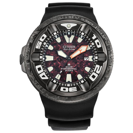 Citizen Promaster Marine BJ8059-03Z “Ecozilla” X Godzilla Black Polyurethane Strap Limited Edition