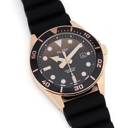 Alba Active Men AG8K20X1 Black Rubber Strap