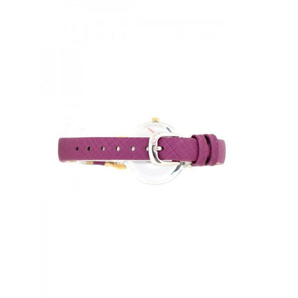 Aigner Pesaro A24257C White Dial Purple Leather Strap