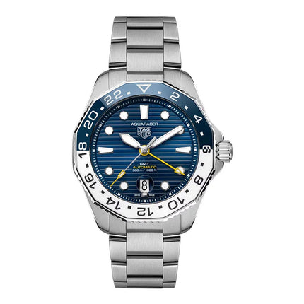 TAG Heuer Aquaracer WBP2010.BA0632 Professional 300 GMT Automatic Blue Dial Steel Strap
