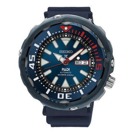 Seiko Prospex SRPA83K1 Monster Tuna PADI Automatic Divers 200M Blue Rubber Strap Special Edition