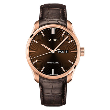 MIDO Belluna II M024.630.36.291.00 Automatic Brown Dial Brown Leather Strap