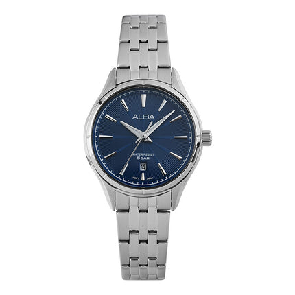 Alba AH7DK5X1 Ladies Blue Dial Stainless Steel Strap