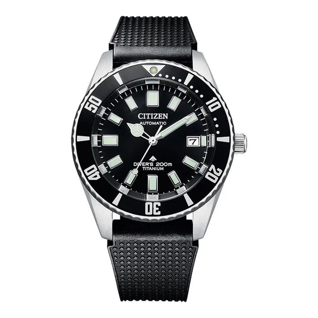 Citizen Promaster NB6021-17E Automatic Fujitsubo Titanium Black Dial Black Polyurethane Strap