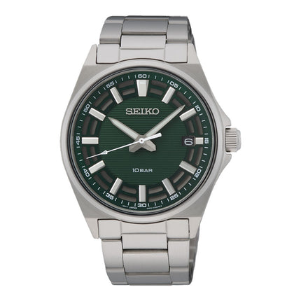 Seiko Classic SUR503P1 Discover More Green Dial Stainless Steel Strap