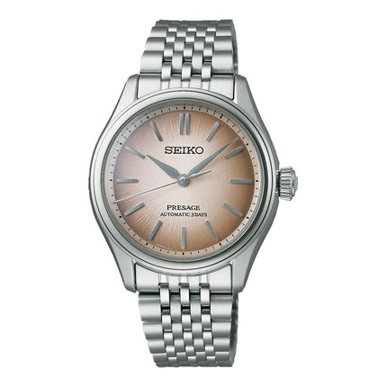 Seiko Presage Classic SPB523J1 Edo Silk Fushi-iro Gradient Light Brown Dial Stainless Steel Strap