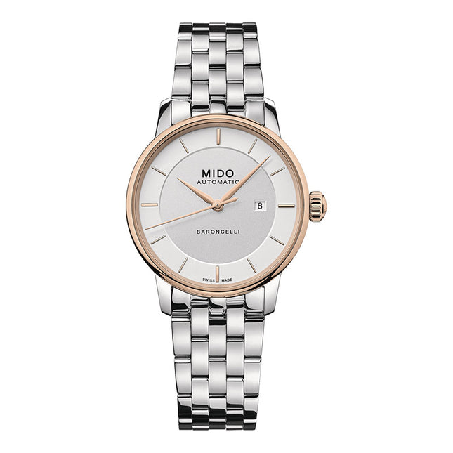 MIDO Baroncelli M037.207.21.031.00 Signature Lady Automatic Silver Dial Stainless Steel Strap