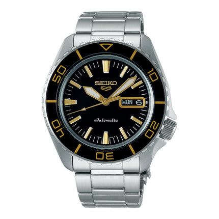 Seiko 5 Sports SRPK99K1 SKX SNZH5 Blacktone Redux Men Stainless Steel Strap