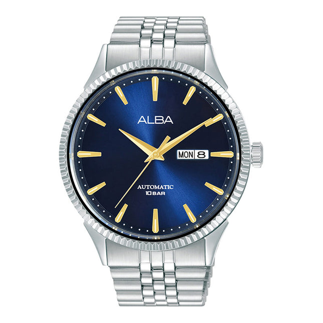 Alba Mechanical AL4237X1 Automatic Man Blue Dial Stainless Steel Strap