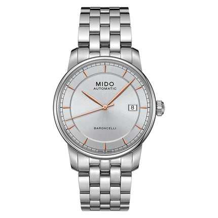 MIDO Baroncelli M8600.4.10.1 Automatic Silver Dial Stainless Steel Strap