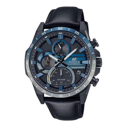 Casio Edifice EQS-940NL-1AVUDF Nighttime Drive Series Solar Chronograph Black Leather Band