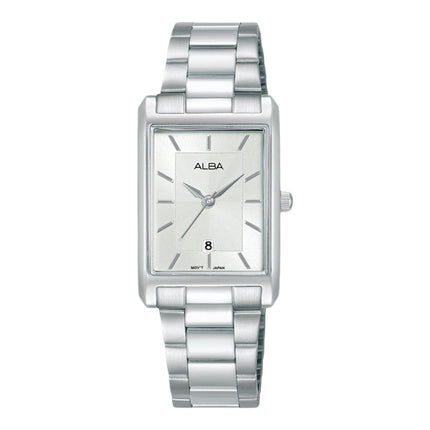Alba AH7DH3X1 Ladies Silver Dial Stainless Steel Strap