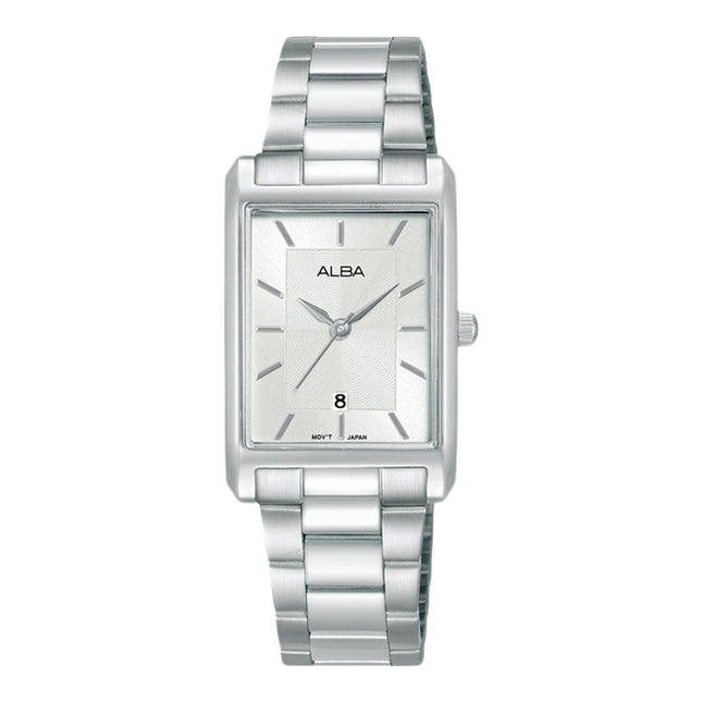 Alba AH7DH3X1 Ladies Silver Dial Stainless Steel Strap