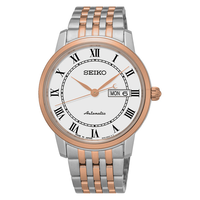 Seiko Presage SRP766J1 Automatic White Dial Two Tone Stainless Steel Strap