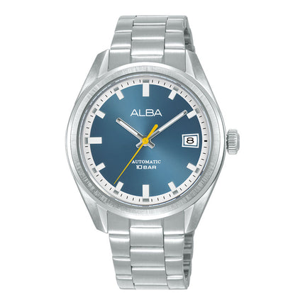Alba Mechanical AU4097X1 Men Automatic Blue Dial Stainless Steel Strap
