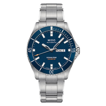 MIDO Ocean Star M026.430.11.041.00 Caliber 80 Automatic Blue Dial Stainless Steel Strap