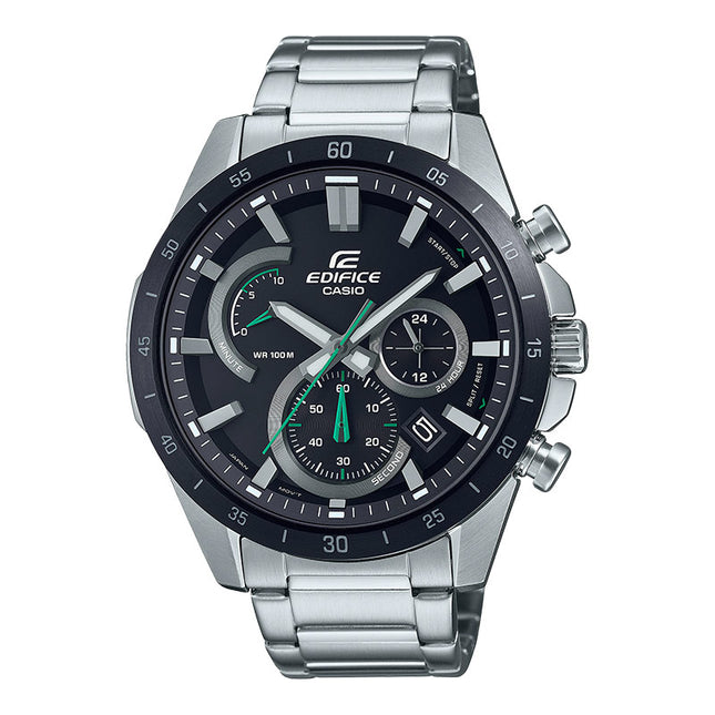 Casio Edifice EFR-573DB-1AVUDF Chronograph Black Dial Stainless Steel Band