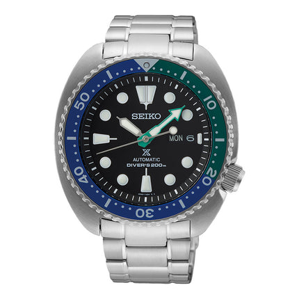Seiko Prospex SRPJ35K1 Tropical Lagoon Special Edition Turtle Black Dial Stainless Steel Strap