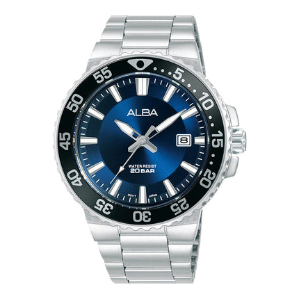 Alba Active AS9S81X1 Men Blue Dial Stainless Steel Strap