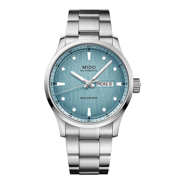 MIDO Multifort M M038.430.11.041.00 Automatic Blue Gradient Dial Stainless Steel Strap