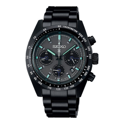 Seiko Prospex SSC917P1 Black Series Night Vision Speedtimer Solar Chronograph Stainless Steel Strap