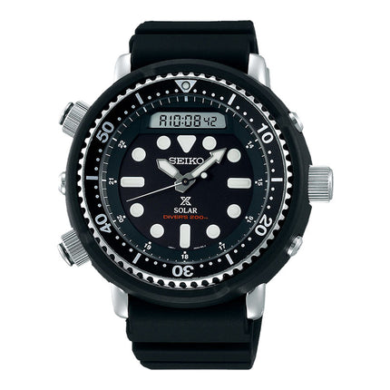 Seiko Prospex SNJ025P1 Arnie Solar Baselworld 2019 Digital Analog Black Dial Black Rubber Strap