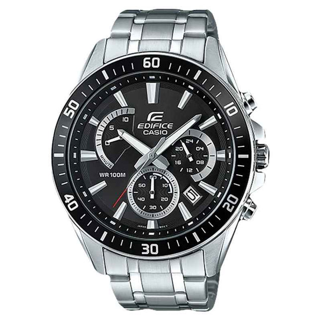 Casio Edifice EFR-552D-1AVUDF Chronograph Black Dial Stainless Steel Band