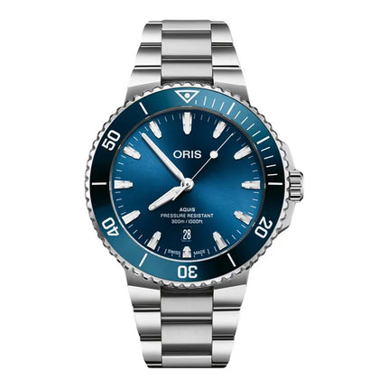 Oris Aquis Date 01-733-7789-4135-07-8-23-04PEB Blue Dial Stainless Steel Strap