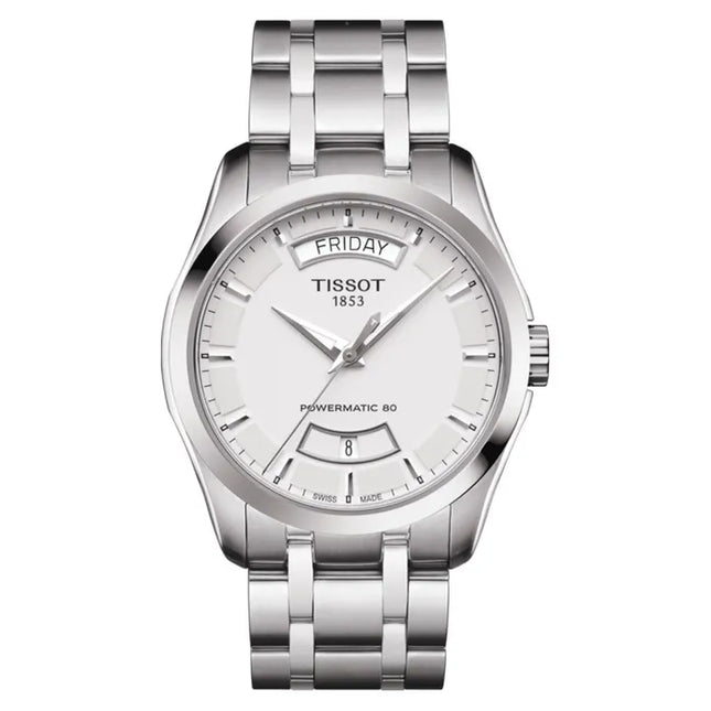 TISSOT T-Classic T035.407.11.031.01 Couturier Powermatic 80 Silver Dial Stainless Steel Strap