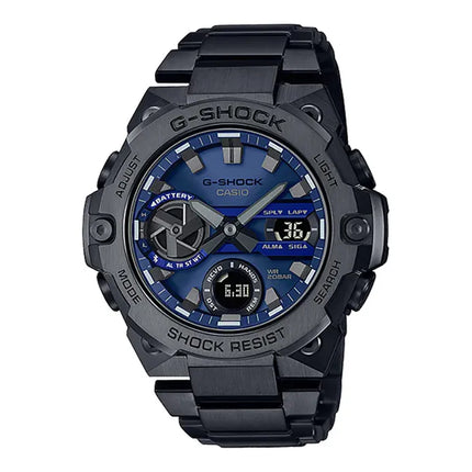 Casio G-Shock GST-B400BD-1A2DR G-Steel Tough Solar Digital Analog Dial Black Stainless Steel Band