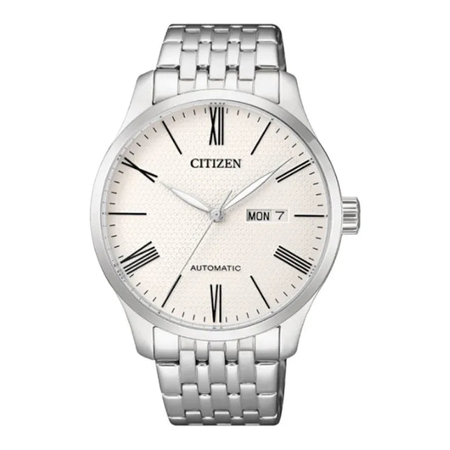 Citizen Mechanical NH8350-59A Automatic White Pattern Dial Stainless Steel Strap