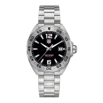 TAG Heuer Formula 1 WAZ1112.BA0875 Black Dial Fine Brushed Steel Strap