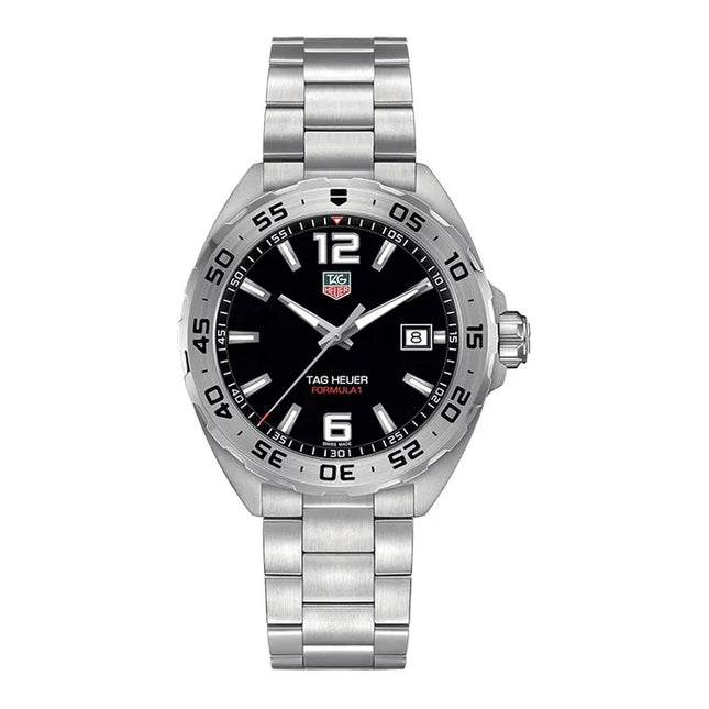 TAG Heuer Formula 1 WAZ1112.BA0875 Black Dial Fine Brushed Steel Strap