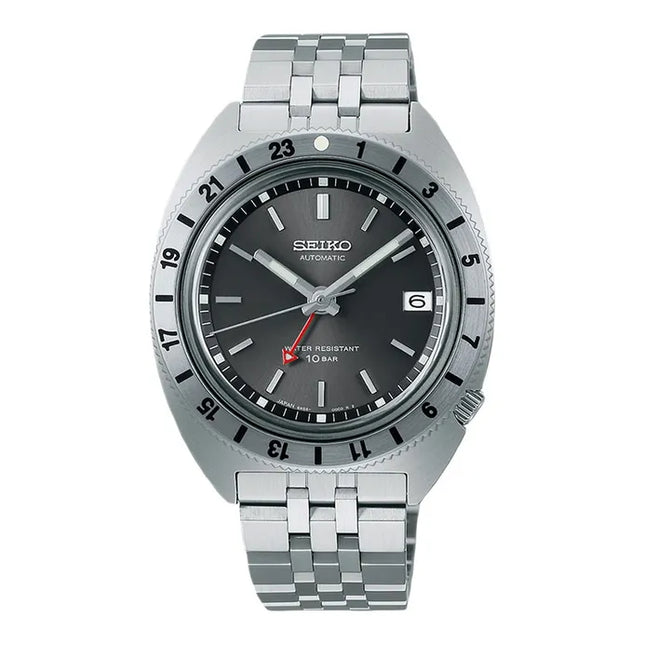 Seiko Prospex Land SPB411J1 GMT Navigator Timer Recreation Grey Dial St. Steel Strap Limited Edition